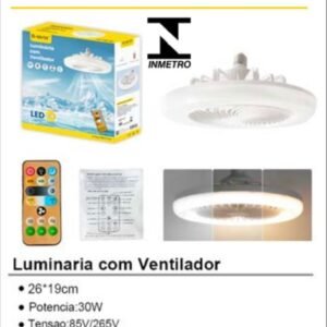 Luminária com ventilador LED 30w BM-F3104