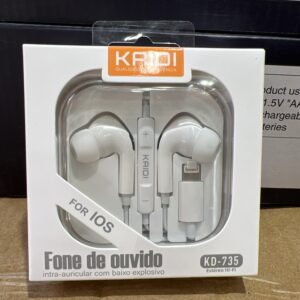 Fone iphone com borracha kd-735