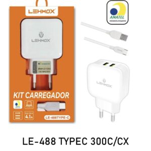 carregador 4.1A type c le-488