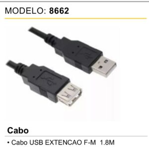 Cabo usb usb fêmea 1.5m Le-803