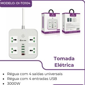 Tomada elétrica ol-t0104