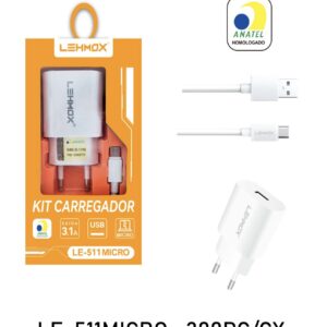 Carregador 3.1a v8 le-511