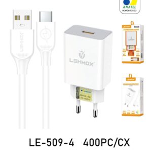 Carregador 3.1A type c LE-509-4