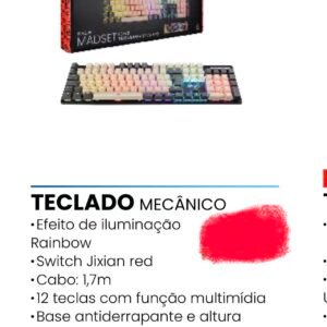 Teclado mecânico KP-TE143