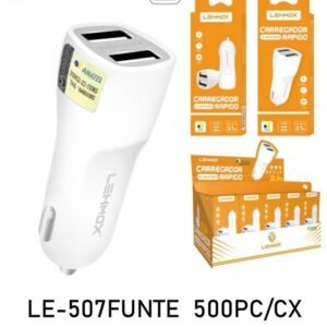 fonte do carro 2 usb LE-507