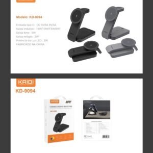 carregador indução 15w kd-9094