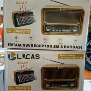 Rádio com Bluetooth com solar GL-7060BTS