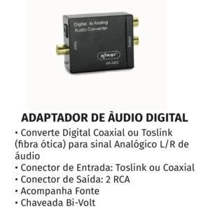 Adaptador de áudio digital kp-3463