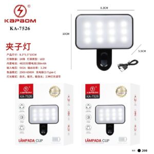 led para ce lular lampada clip ka-7526
