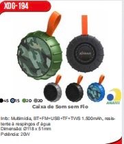 caixa  de som 20w tws xdg-194