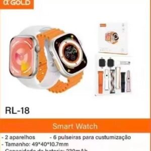 Relogio RL-18 com 6 pulseiras