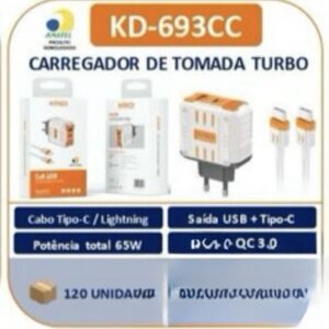 Carregador 65w KD-693cc