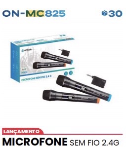 Microfone sem fio com 2 ON-MC825