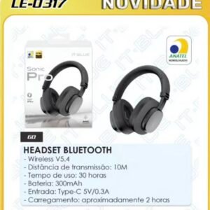 fone Bluetooth  pro sônico LE-0317