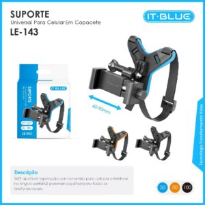 suporte universal para celular em capacete LE-143