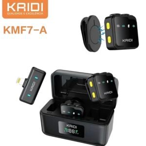 microfone fone magnético de lapela sem fio KMF7-A