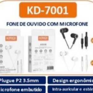 fone de vidro KD-7001