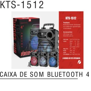 Caixa de som kts-1512