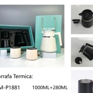 garrafa térmica kit 1000ml+280ml BM-P1881
