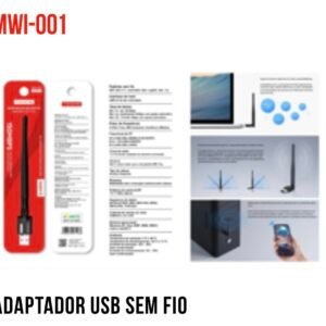 Adaptador usb sem fio ieee 802.11 B/G/N MWI-001