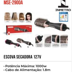Escova secadora multifuncional três em um MAE-2900A