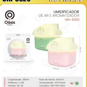 Umidificador de ar é aromatizador OIH-6520 180ml