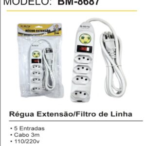 Regua extensão 3m BM-8687