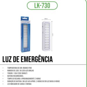Luminaria de emergência LK-730