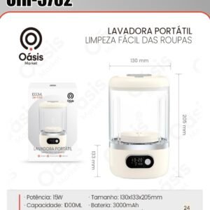 Lavadora portátil limpeza fácil das roupas OIH-5702
