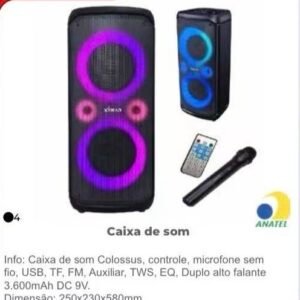 caixa de som sem fio 600w tws xdg3200