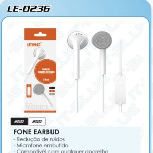 Fone com microfone LE-0236