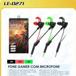 fone de ouvido para jogos com microfone LE-0271