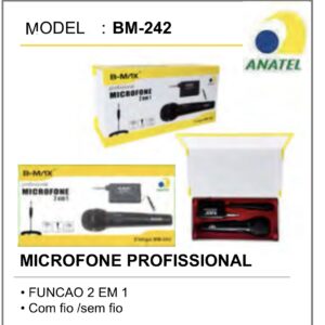 Microfone sem fio BM-242