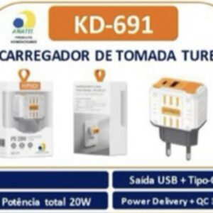 Fonte usb + usb c KD-691
