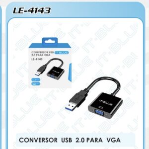 Conversor usb 2.0 para vga LE-4143