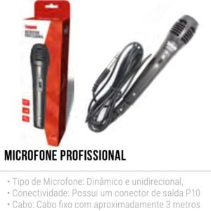 Microfone com fio mt-1010