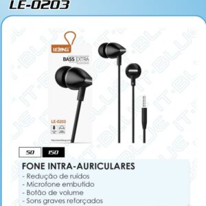 Fone intra auriculares LE-0203