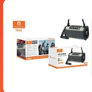 caixa de som com 2 microfone tn45