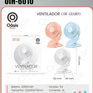 Ventilador com grampo OIH-6010