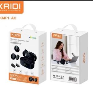 Microfone magnético 2 In 1 type c + Lightning KMF1-AC