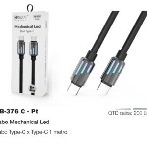 Cabo dual type c mechanical Led CB-376c hrebos