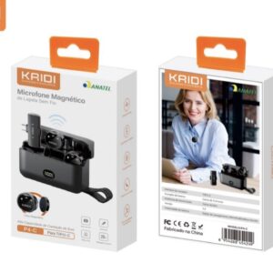 Microfone magnético de lapela sem fio P4-C