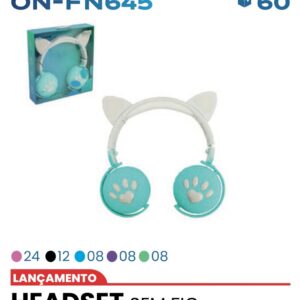 Fone gatinho Bluetooth FN645