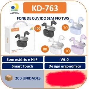 fone Bluetooth KD-763