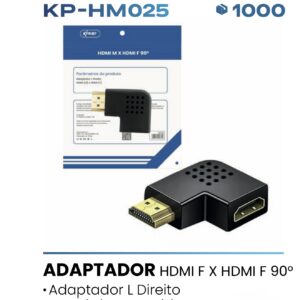 Adaptador Hdmi m x hdmi f 90