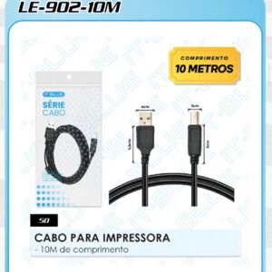 Cabo impressora 10m LE-902-10M