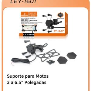 Suporte moto com carregador H206/c-020/ley-1601